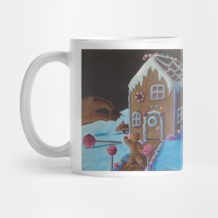 Gingerbread House Being Destroyed Mug